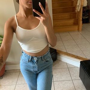 Asymmetric Crop Tank Top